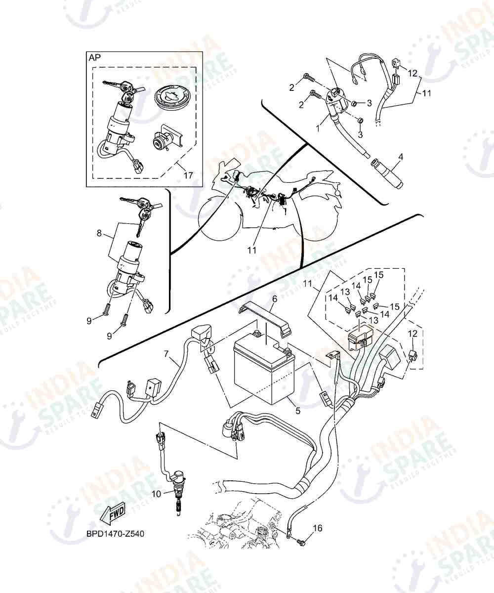 YAMAHA DM4B R15 V4 Series ELECTRICAL 1
